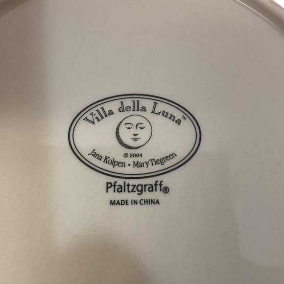 Pfaltzgraff Villa Della Luna Dinner Plate 11" Hand-Painted Ceramic Multicolor De - Picture 3 of 7